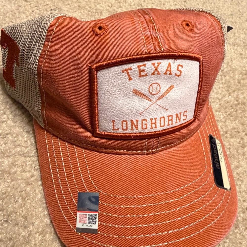 Texas longhorns Baseball softball Orange hat